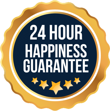 24-hour happiness guarantee