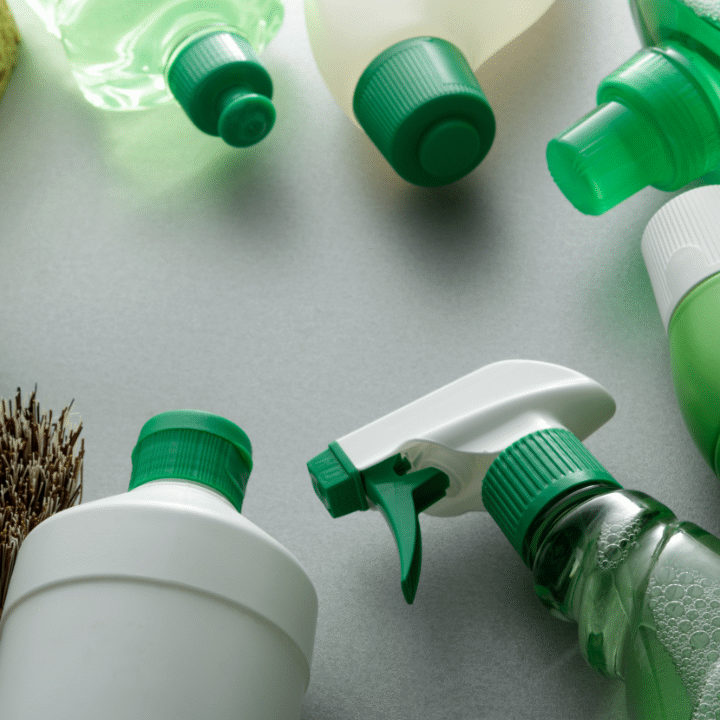 green-cleaning-20 Eco-friendly cleaning products benefits a family by eliminating the use of toxic chemicals when cleaning.